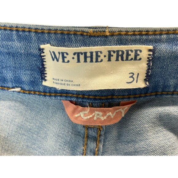 Vintage Free People We The Free Curvy High Rise Super Skinny Jeans Size 31 x 28 - Picture 7 of 10